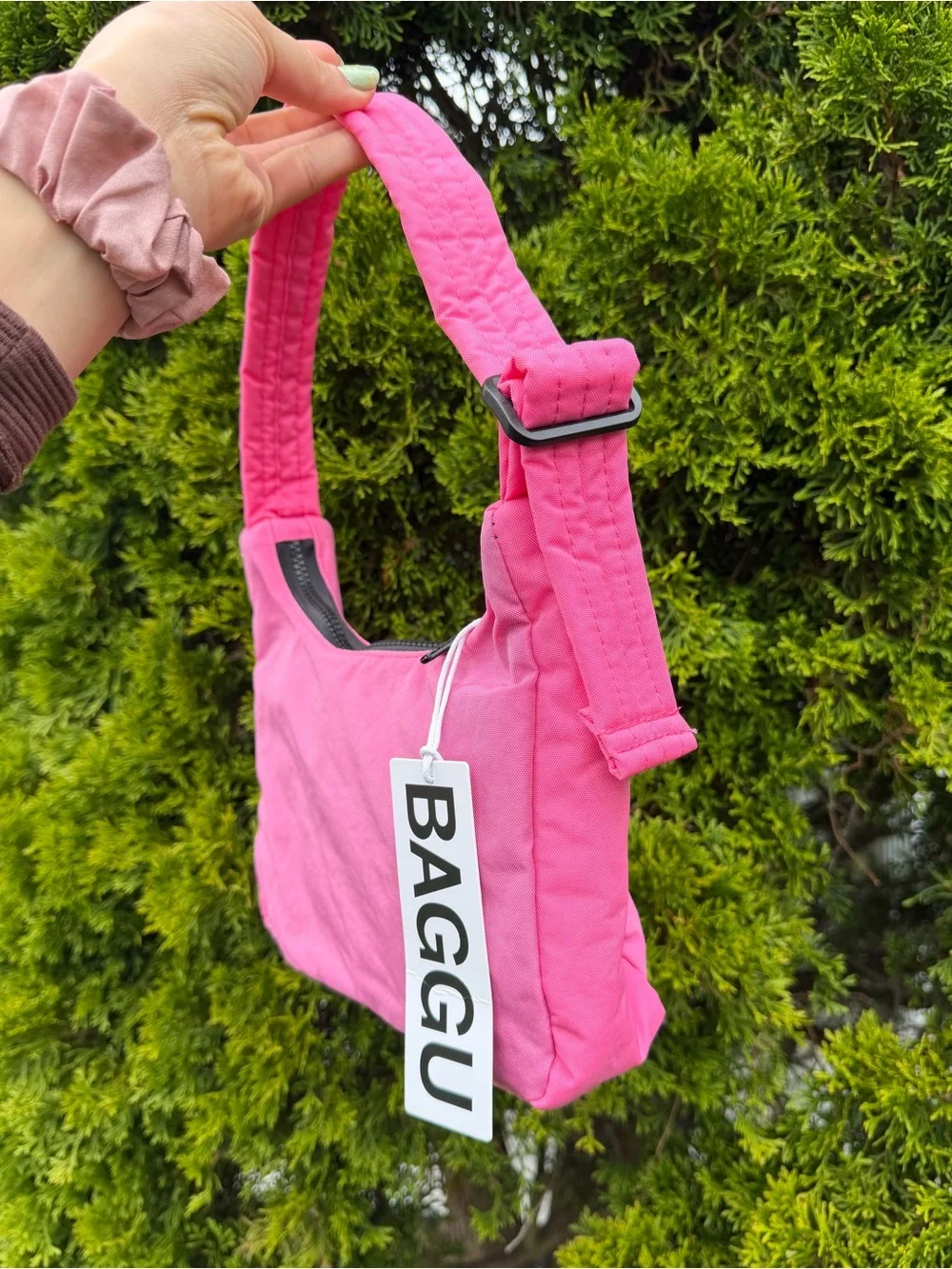 NWT BAGGU Mini Nylon Shoulder Bag - Picture 3 of 6
